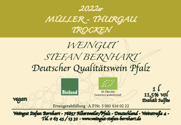 Müller-Thurgau trocken 2022